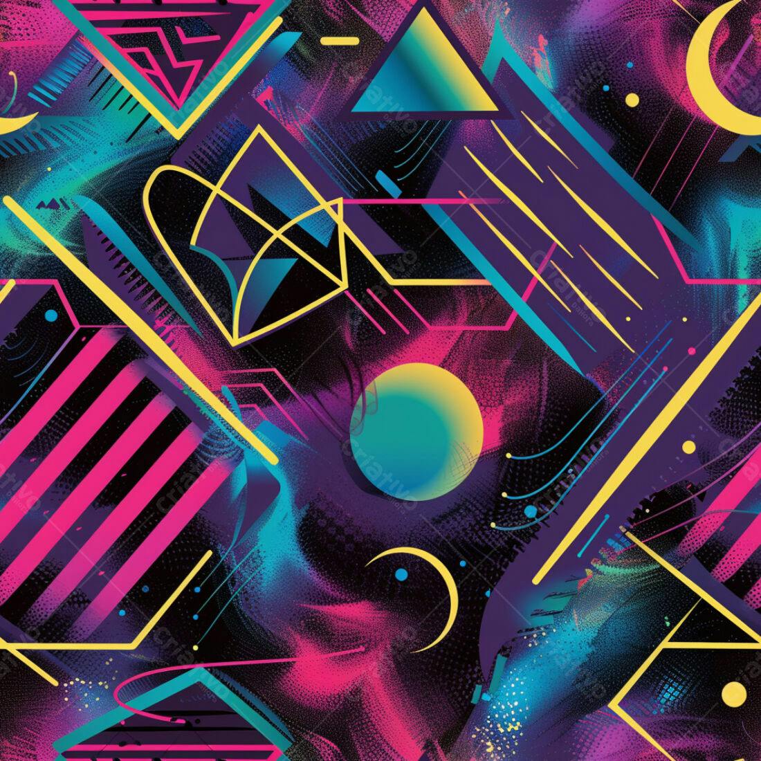Textura Abstrata Neon para Fundo