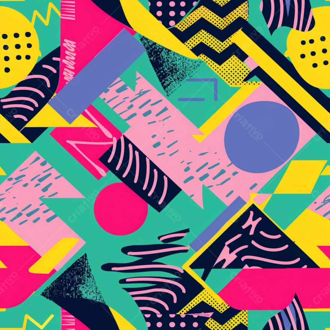 Textura Abstrata Memphis para Fundo