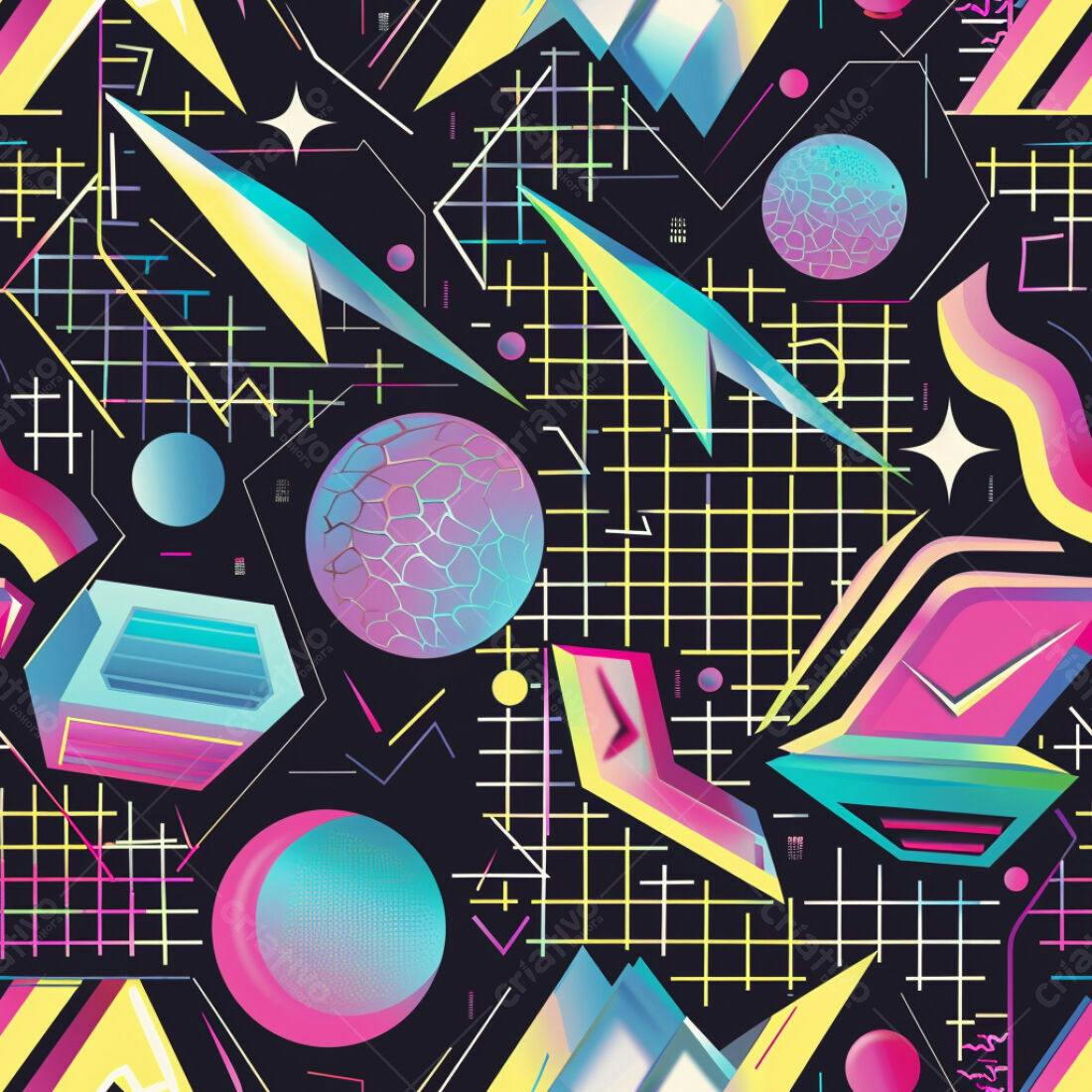 Textura Retrô Geométrica para Fundo