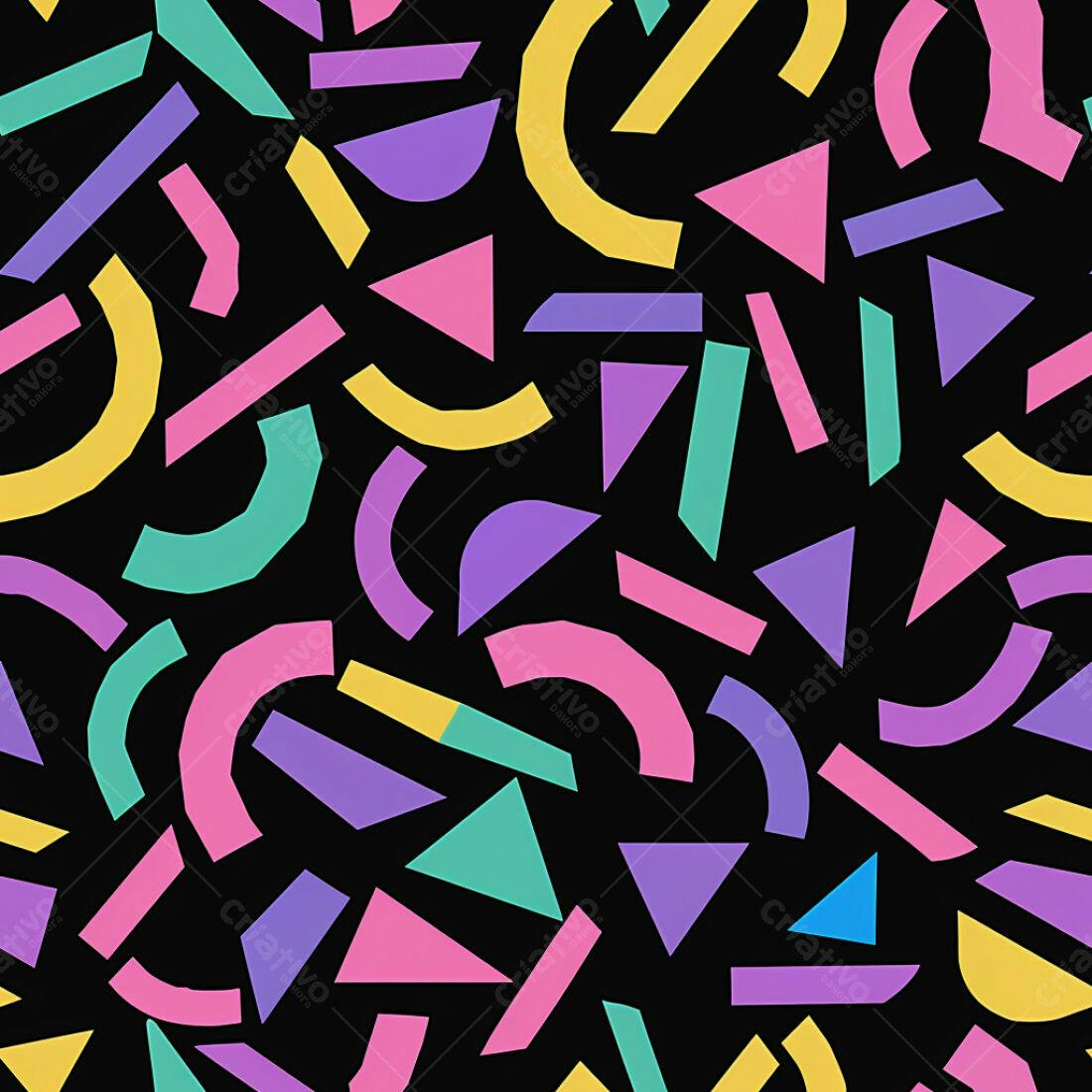 Textura Geométrica 80s para Fundo