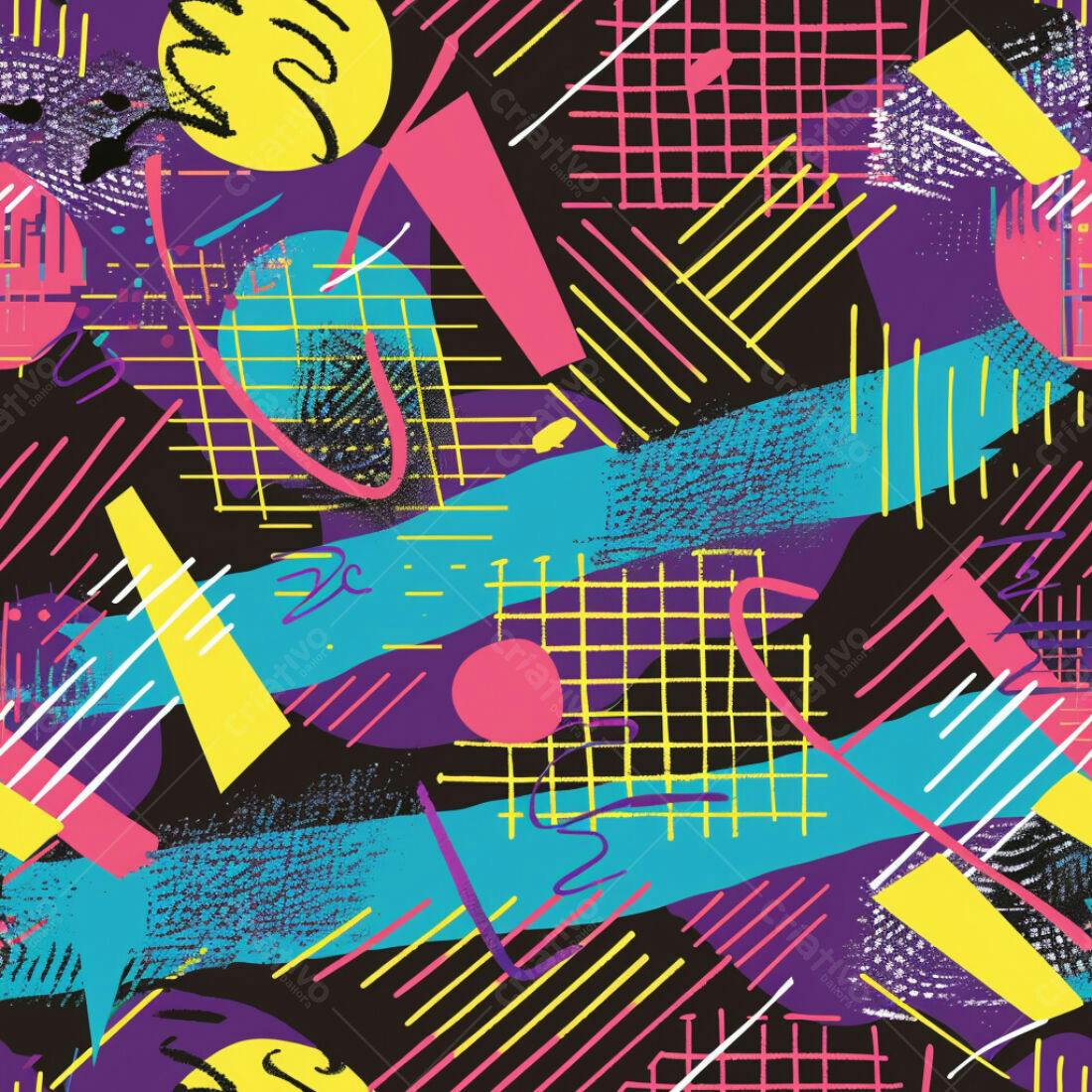 Textura Abstrata 80s para Fundo