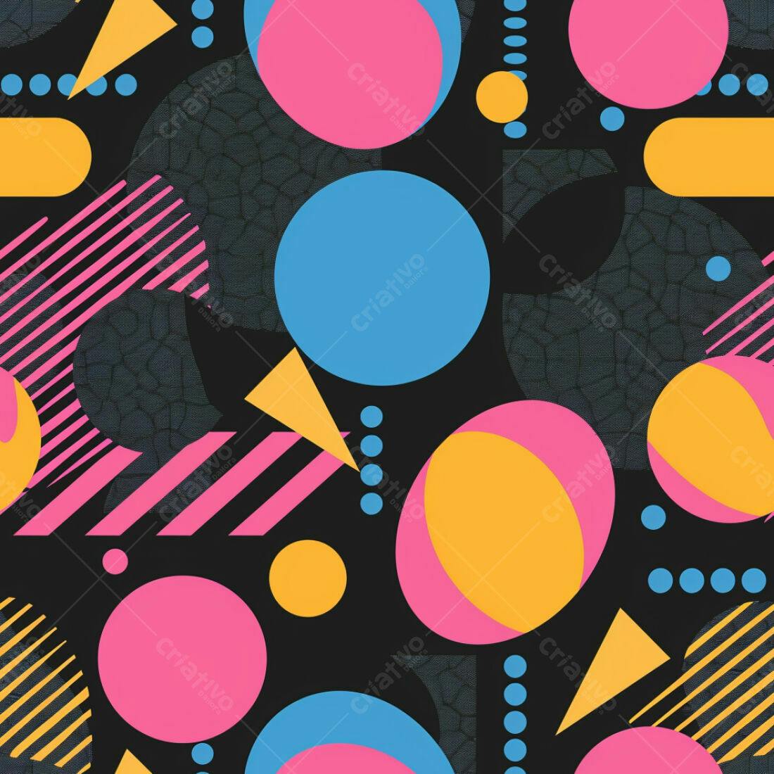Textura geométrica 80s para fundo
