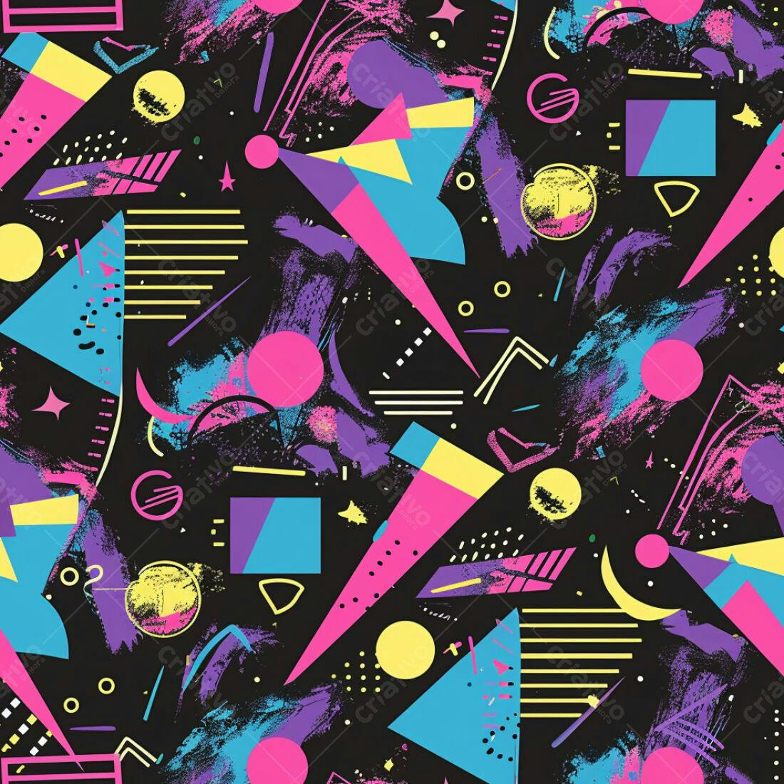 Textura Abstrata 80s para Fundo