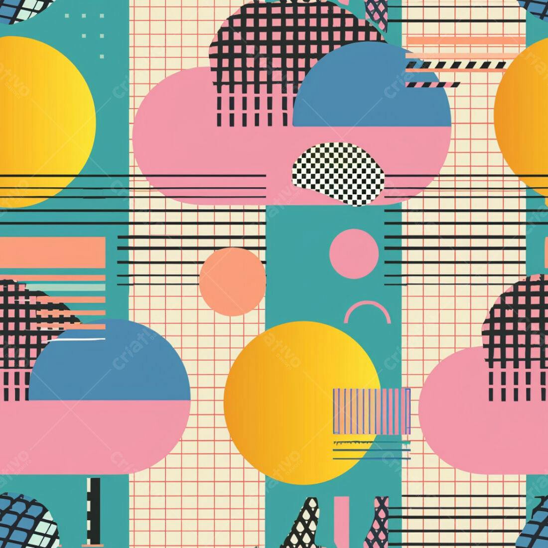 Textura Geométrica Retro para Fundo