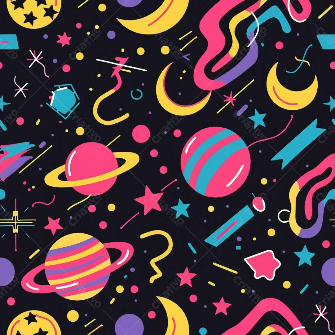 Textura espacial colorida para fundo