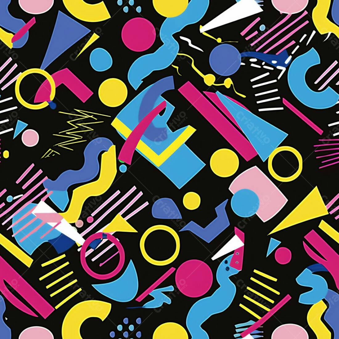Textura Abstrata Memphis para Fundo