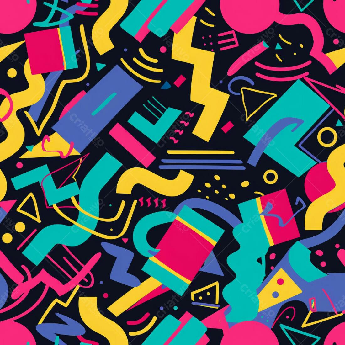 Textura Abstrata Memphis para Fundo