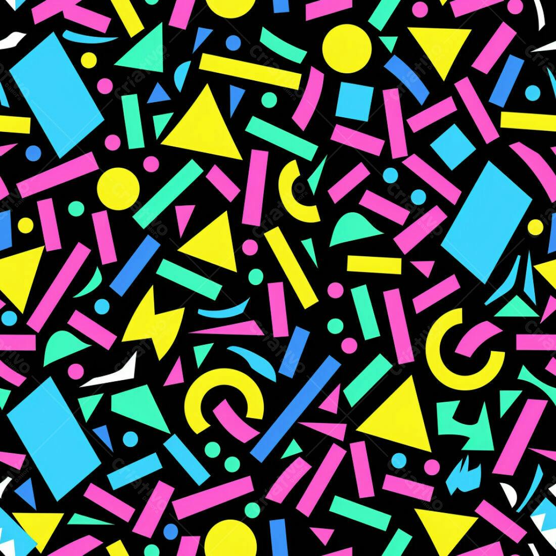 Textura Geométrica 80s para Fundo