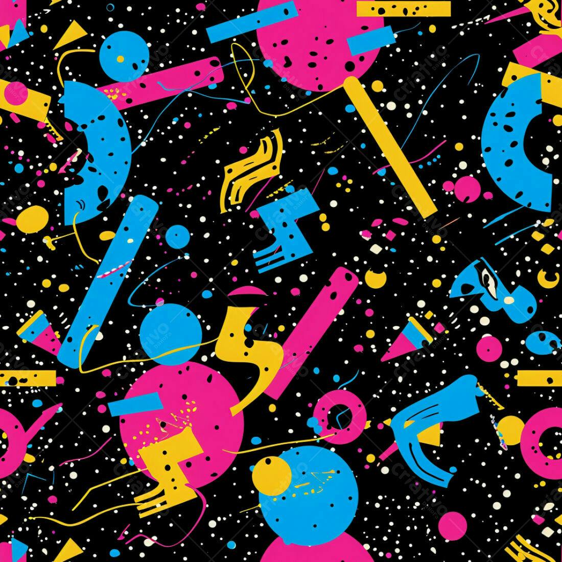 Textura Abstrata Memphis para Fundo
