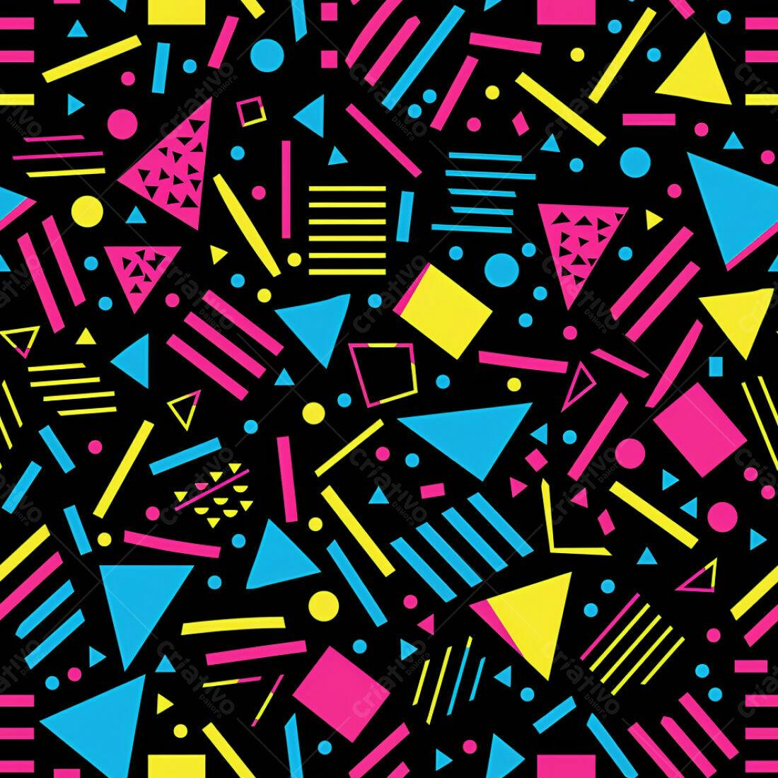 Textura Geométrica 80s para Fundo