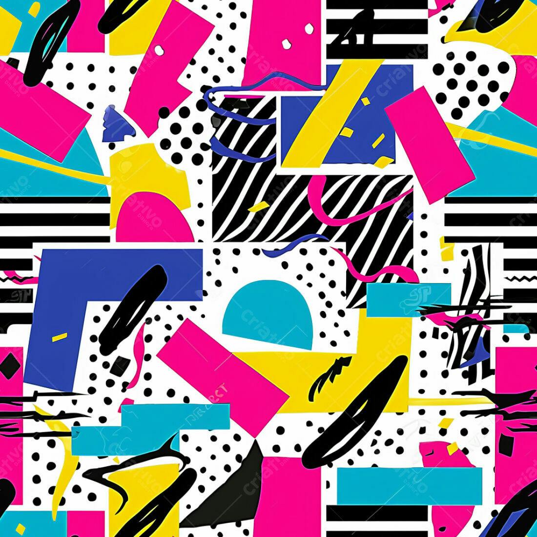 Textura Abstrata Memphis para Fundo