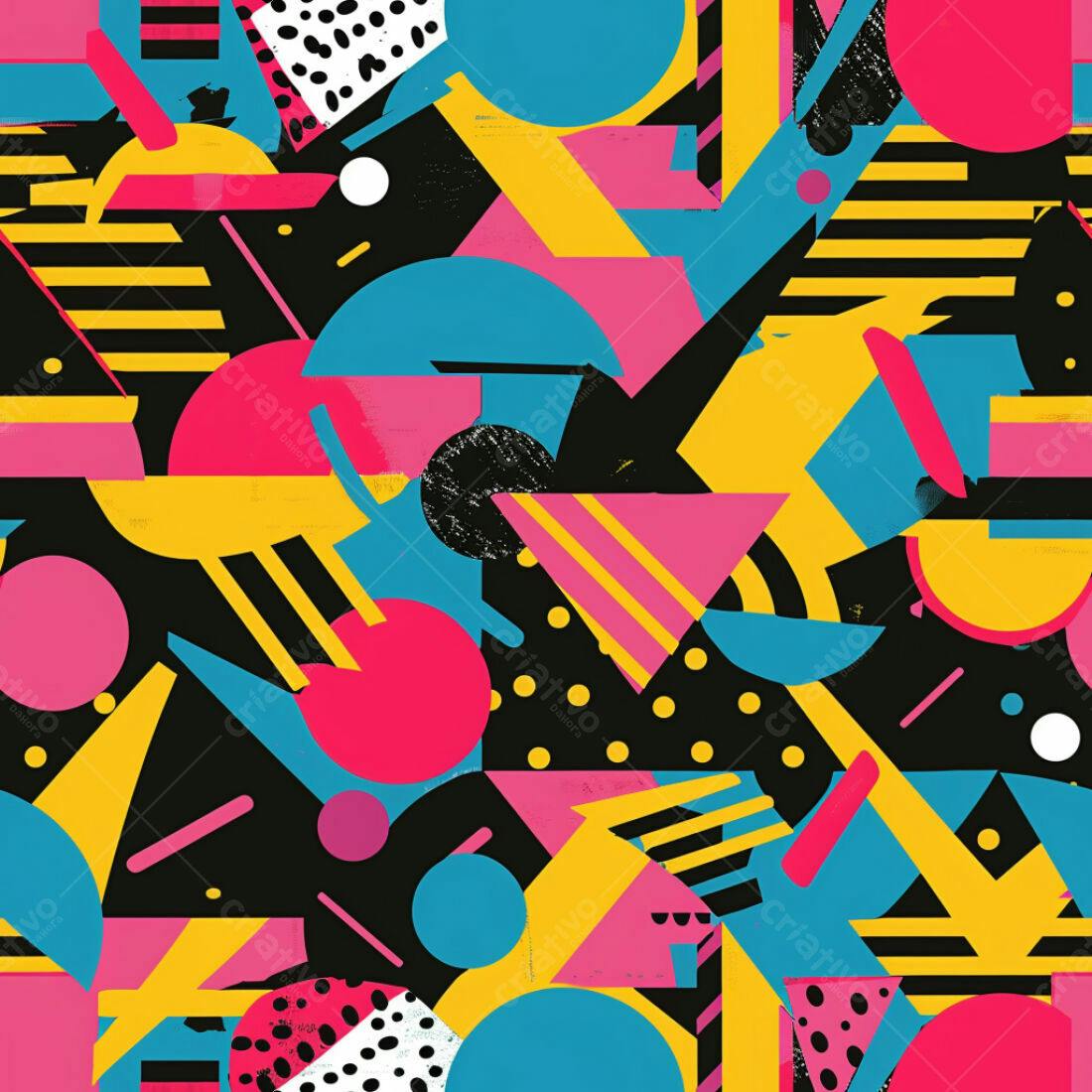 Textura Geométrica 80s para Fundo
