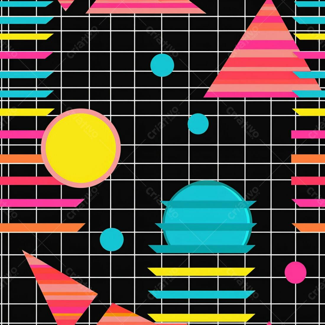 Textura Geométrica Retrô para Fundo