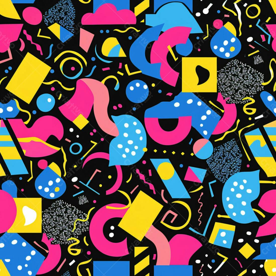 Textura Abstrata Memphis para Fundo