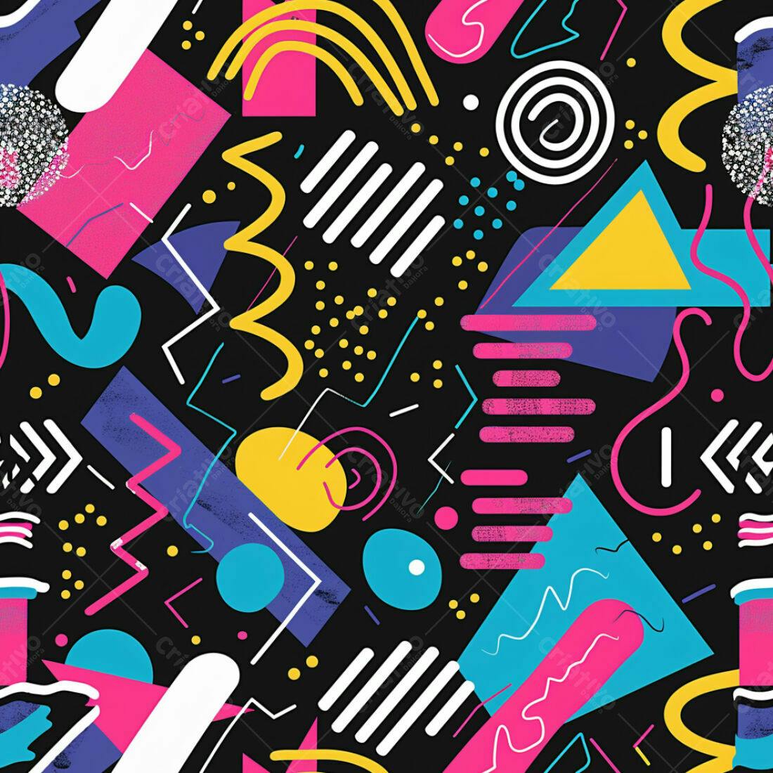 Textura Abstrata Memphis para Fundo