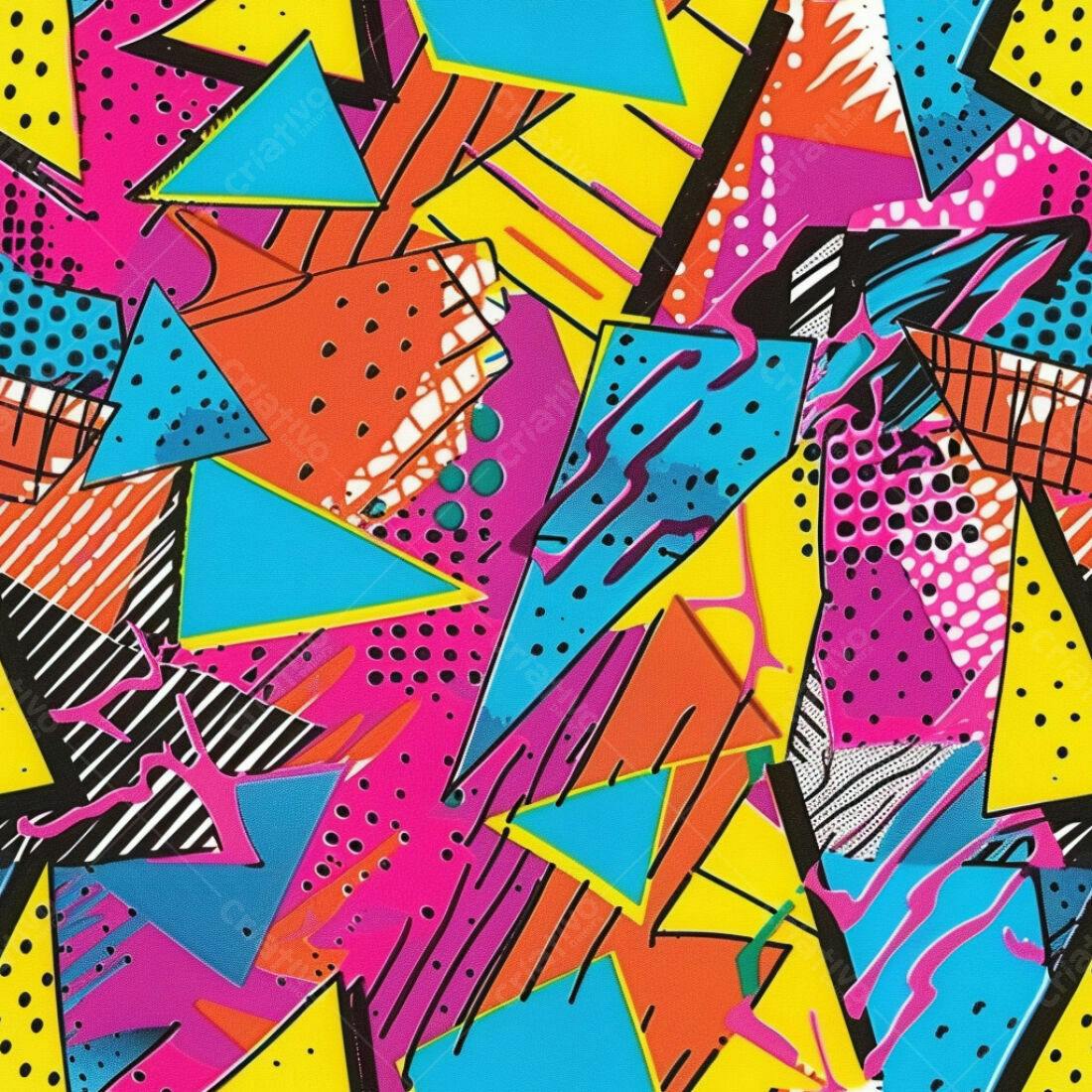 Textura Abstrata Neon para Fundo