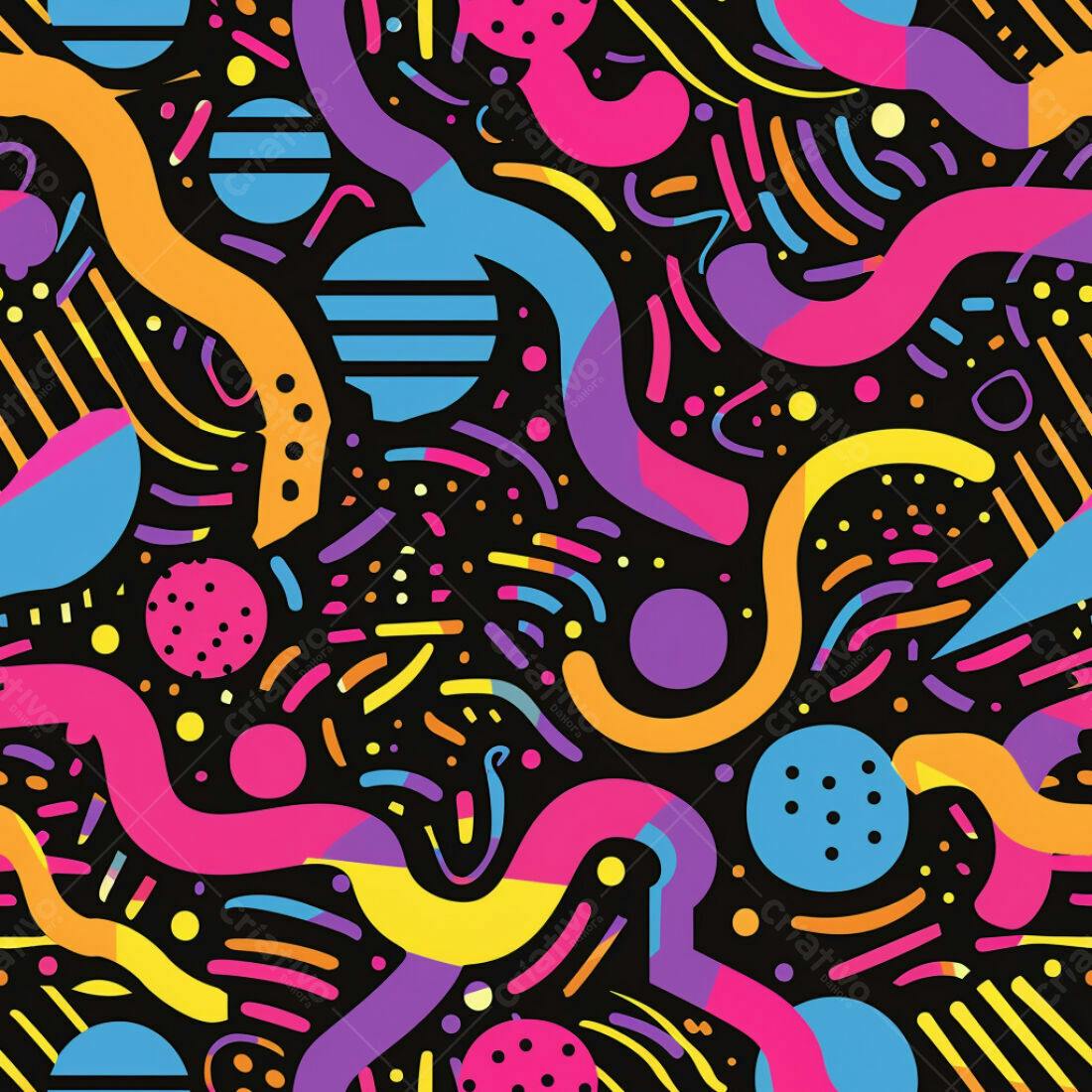 Textura Abstrata Neon para Fundo