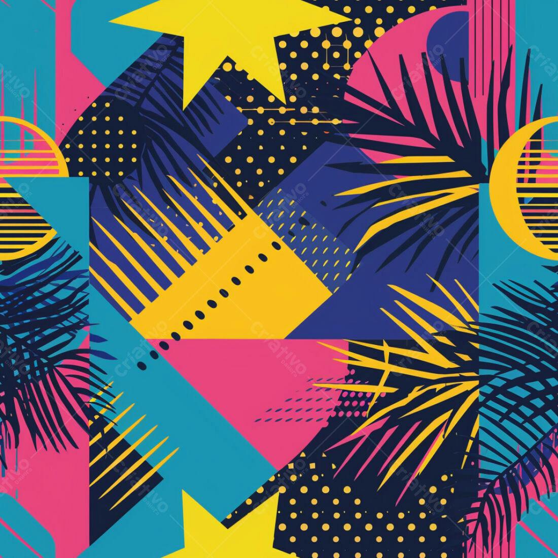 Textura Abstrata Tropical para Fundo