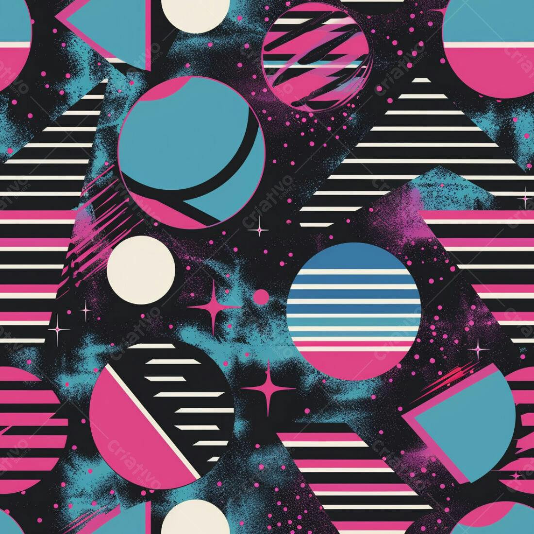 Textura Geométrica Retro para Fundo