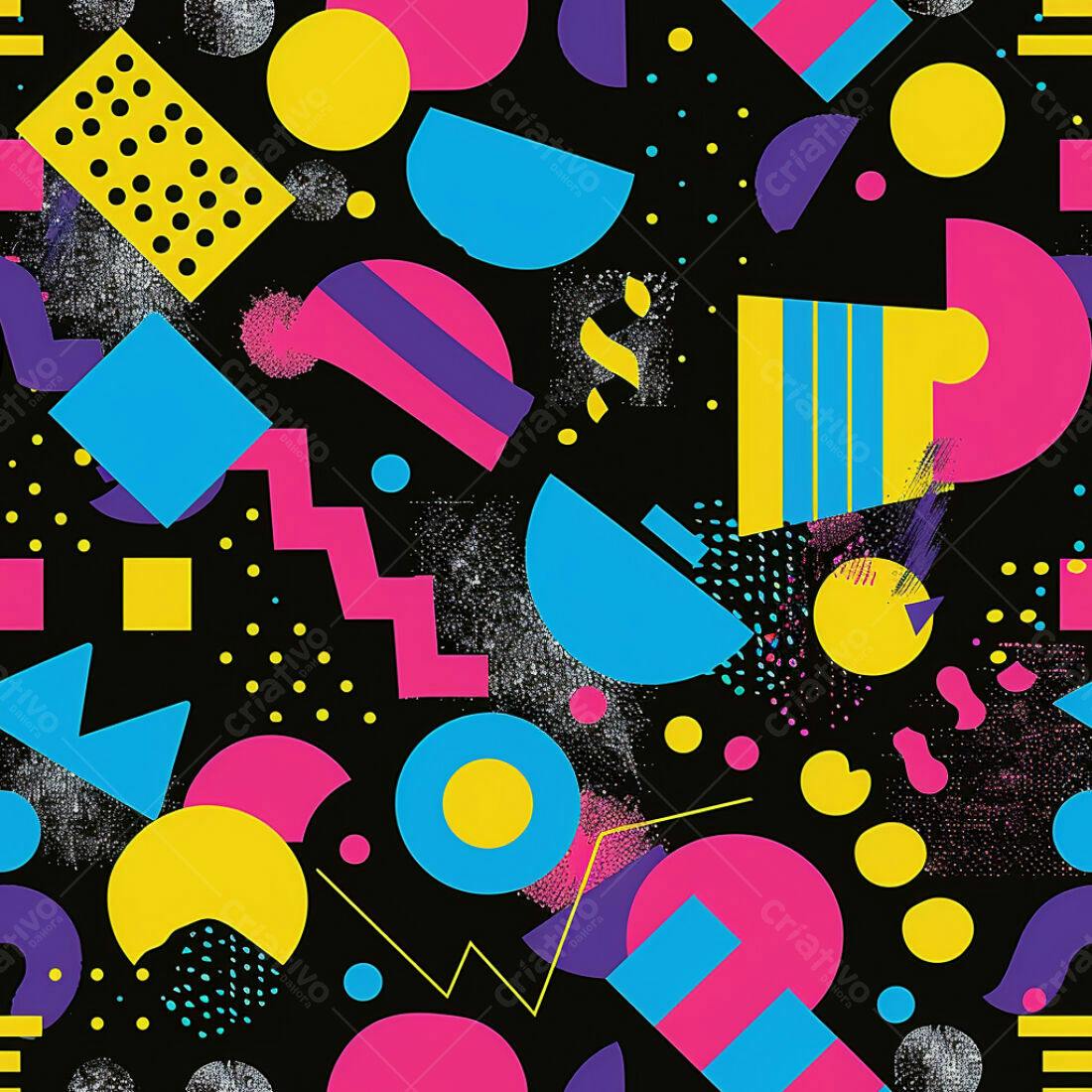 Textura Geométrica 80s para Fundo
