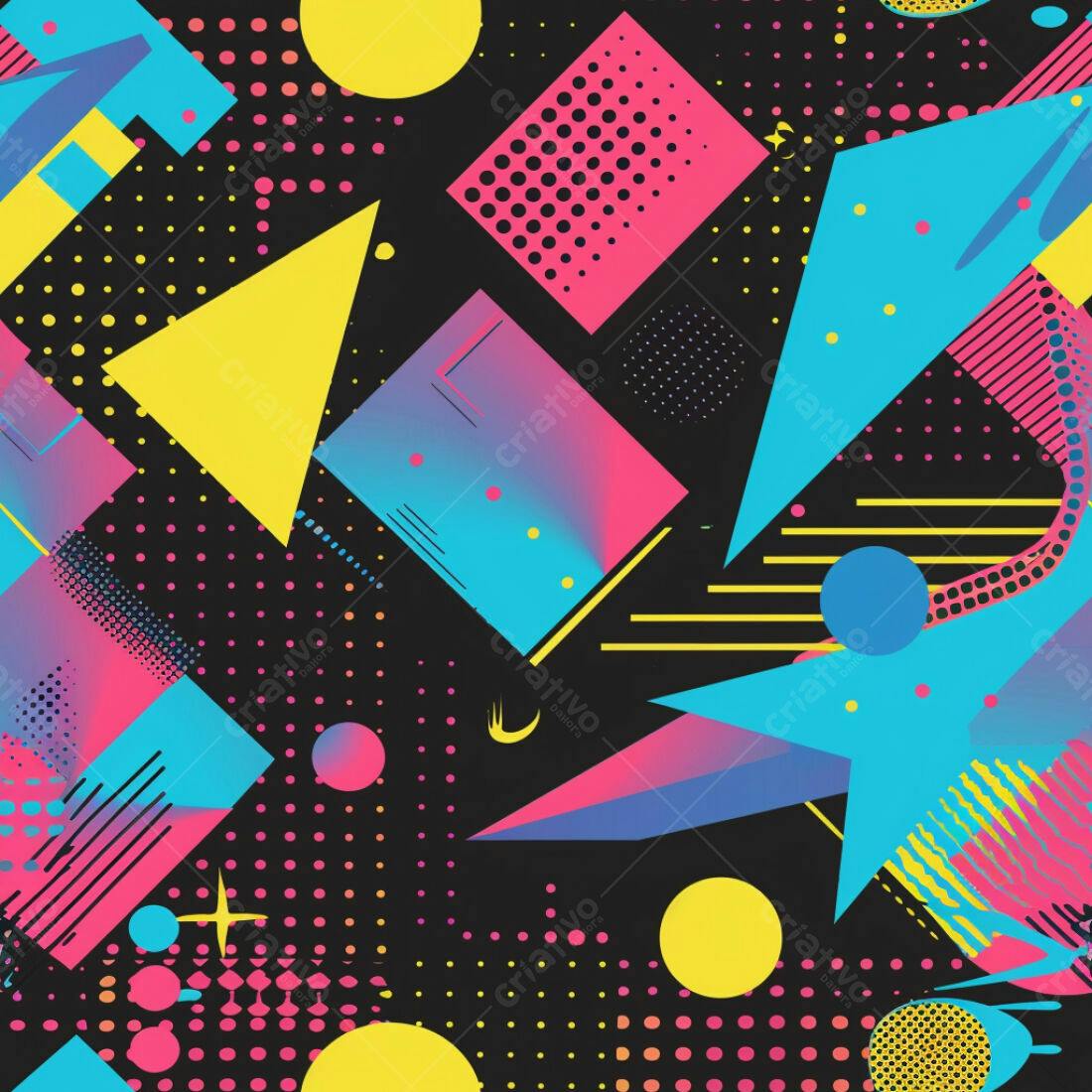 Textura geométrica retrô para fundo