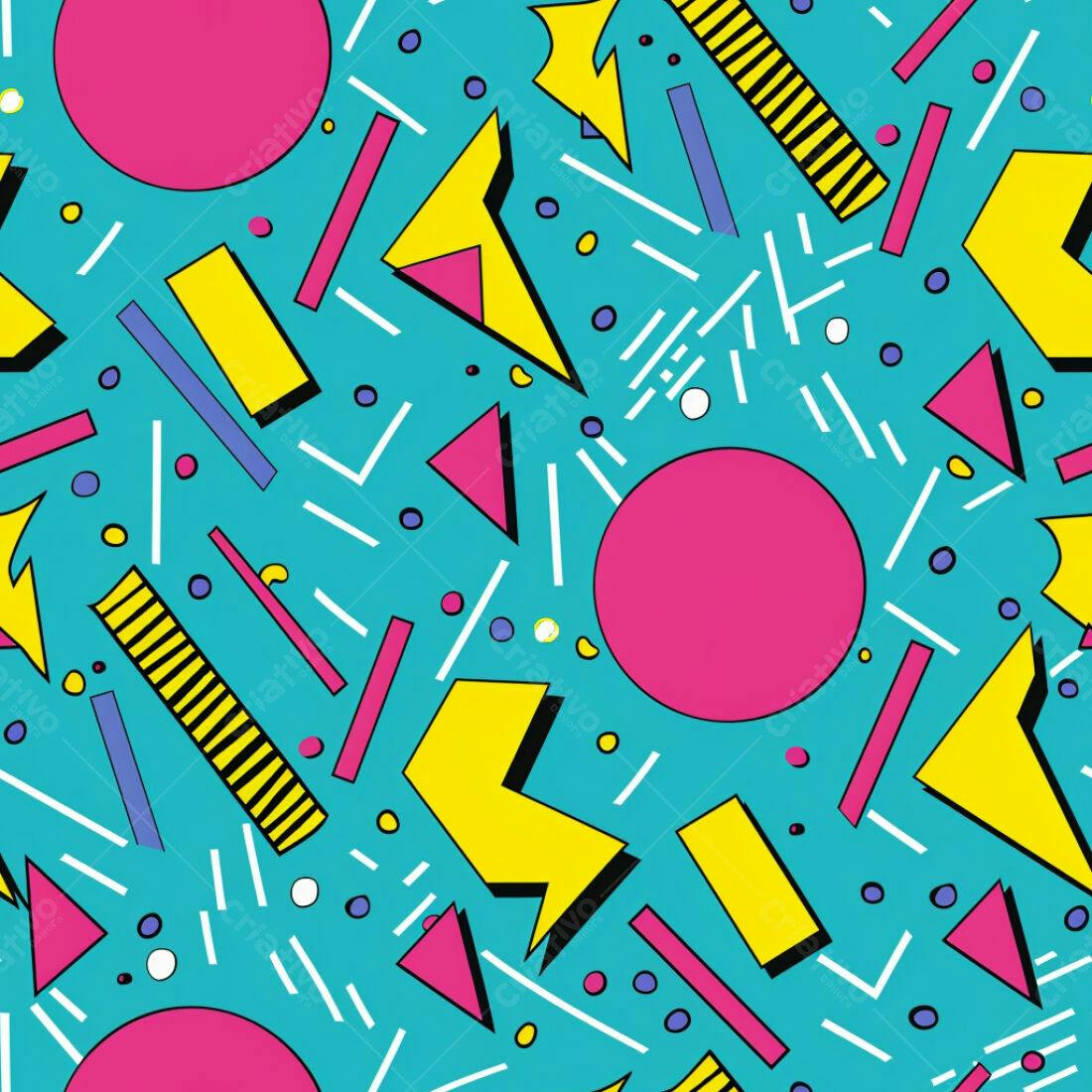 Textura Geométrica 90s para Fundo