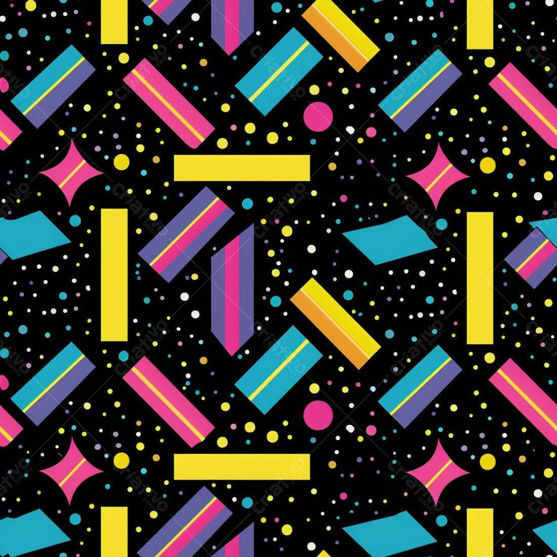 Textura Geométrica 80s para Fundo