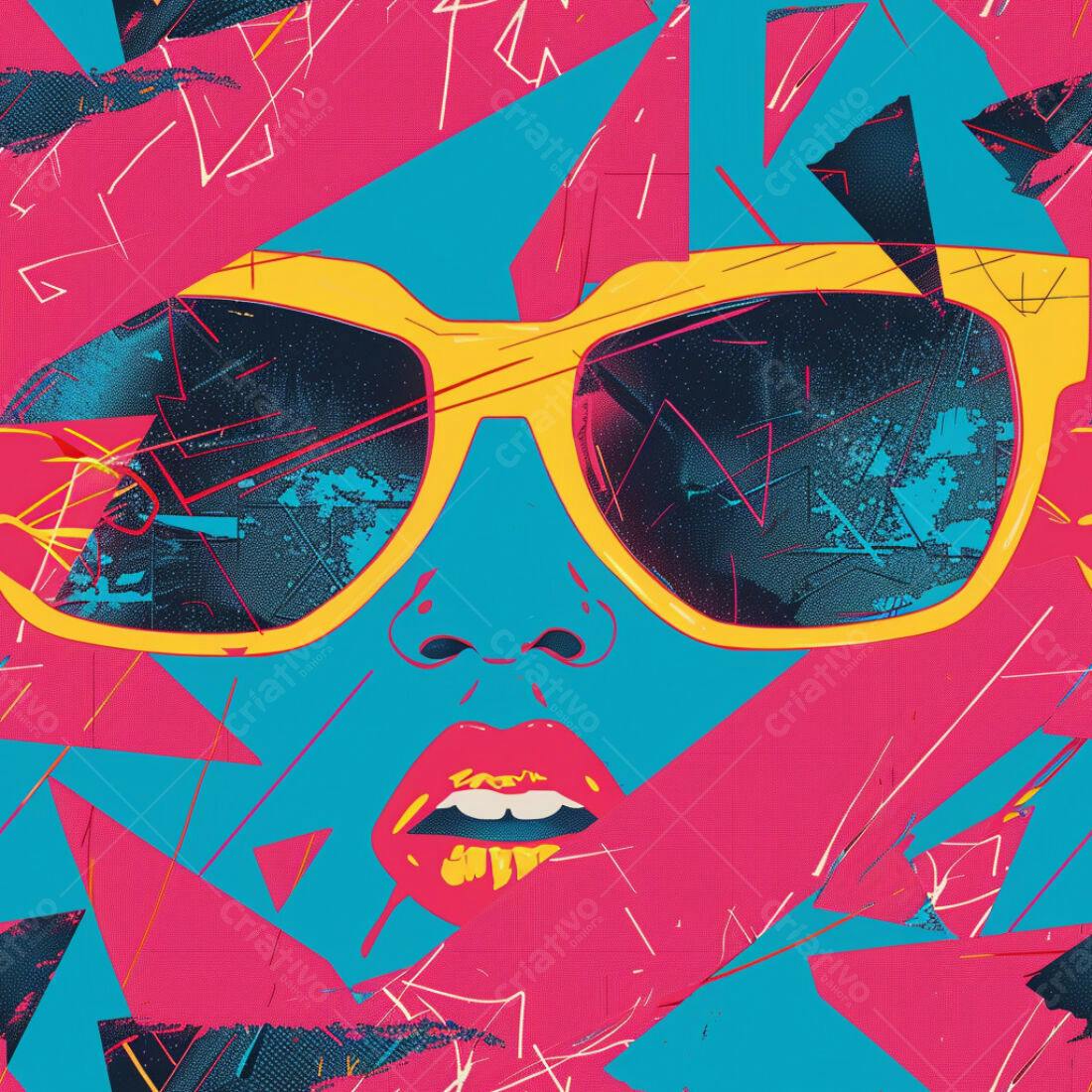 Textura Abstrata Pop Art para Fundo
