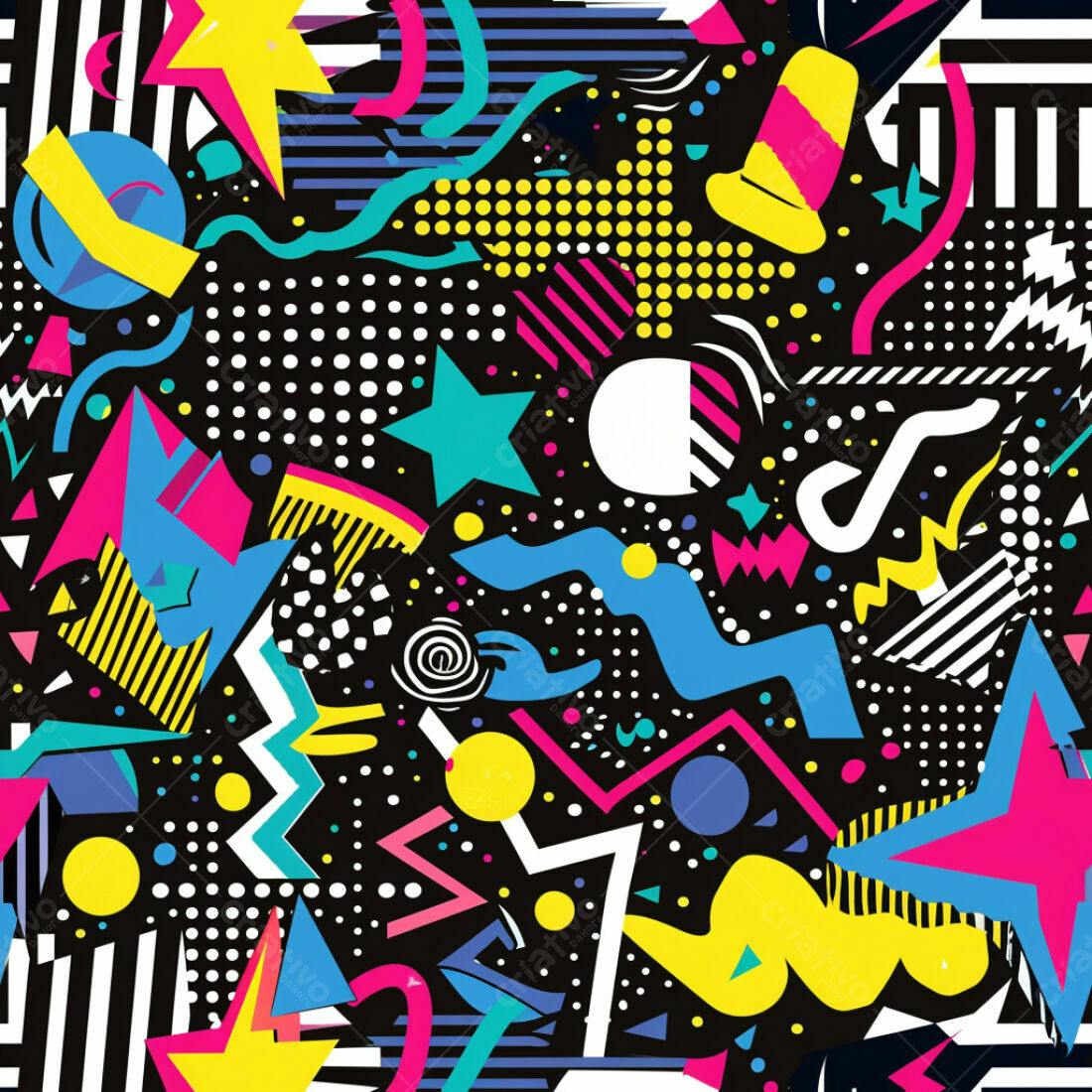 Textura Abstrata 80s para Fundo