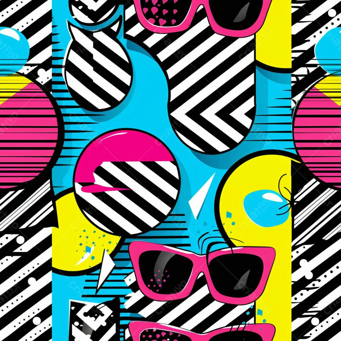 Textura Abstrata Pop Art para Fundo