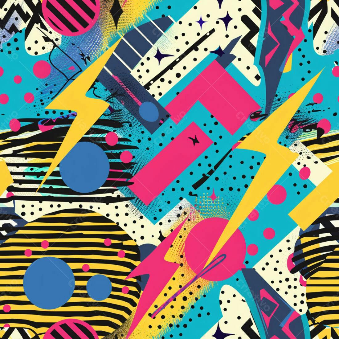 Textura Abstrata 80s para Fundo