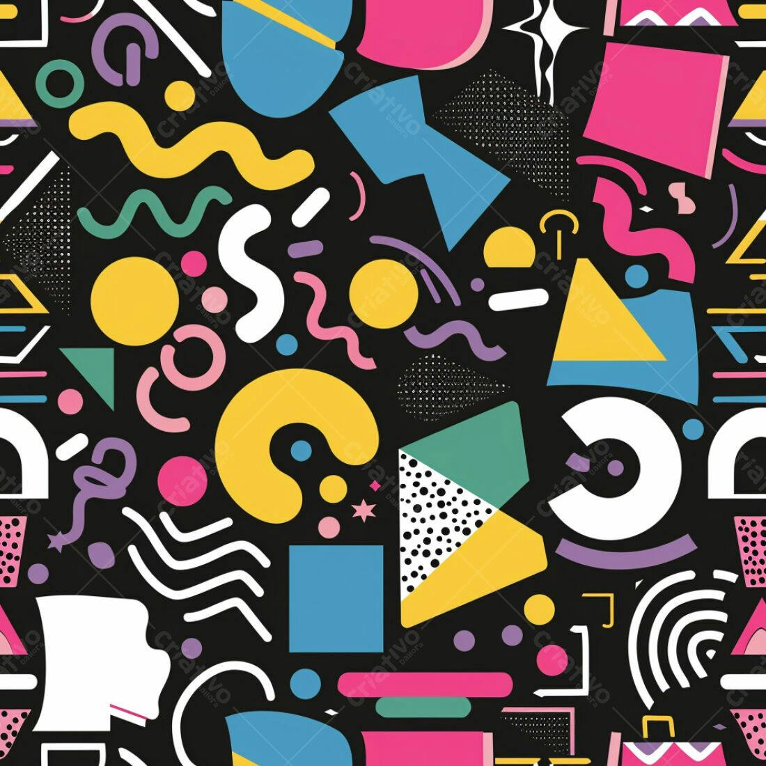 Textura Abstrata Memphis para Fundo