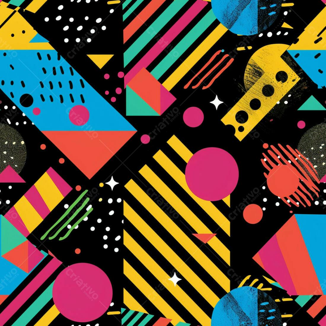 Textura Geométrica Colorida para Fundo