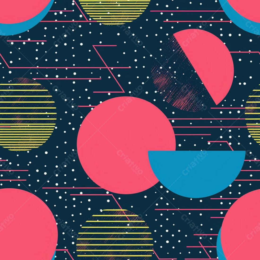 Textura Geométrica Retro para Fundo