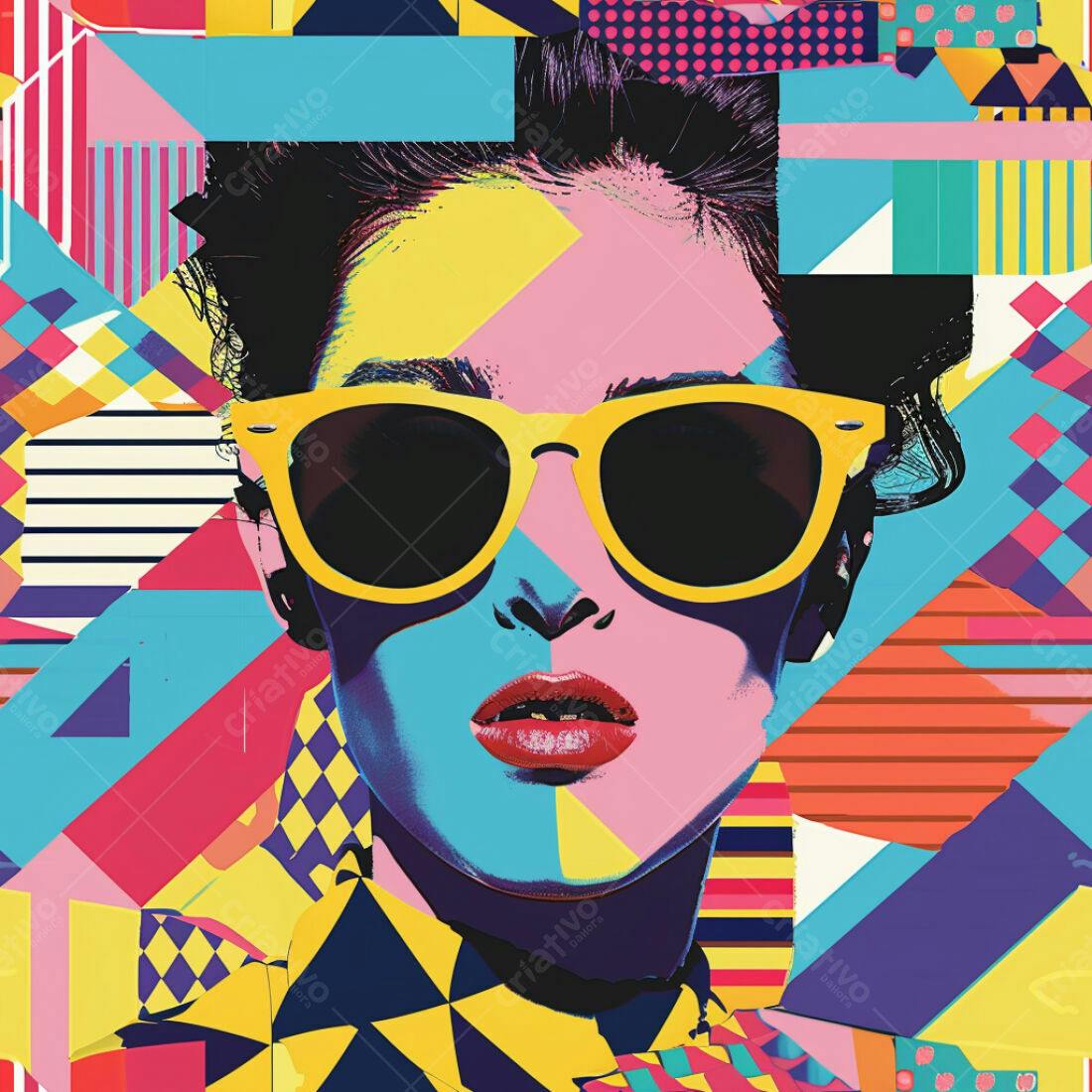 Textura Abstrata Pop Art para Fundo