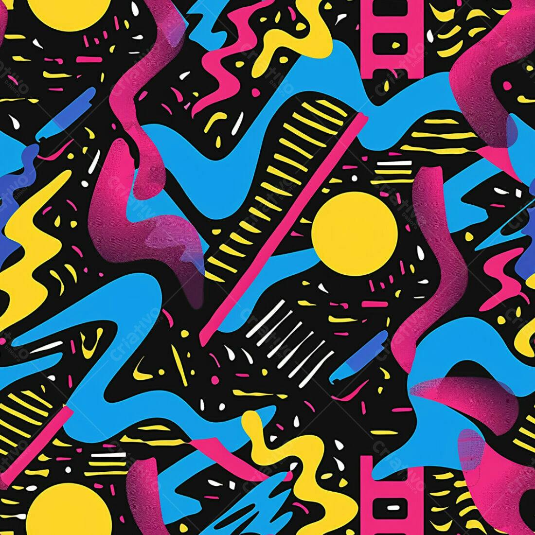 Textura Abstrata 80s para Fundo