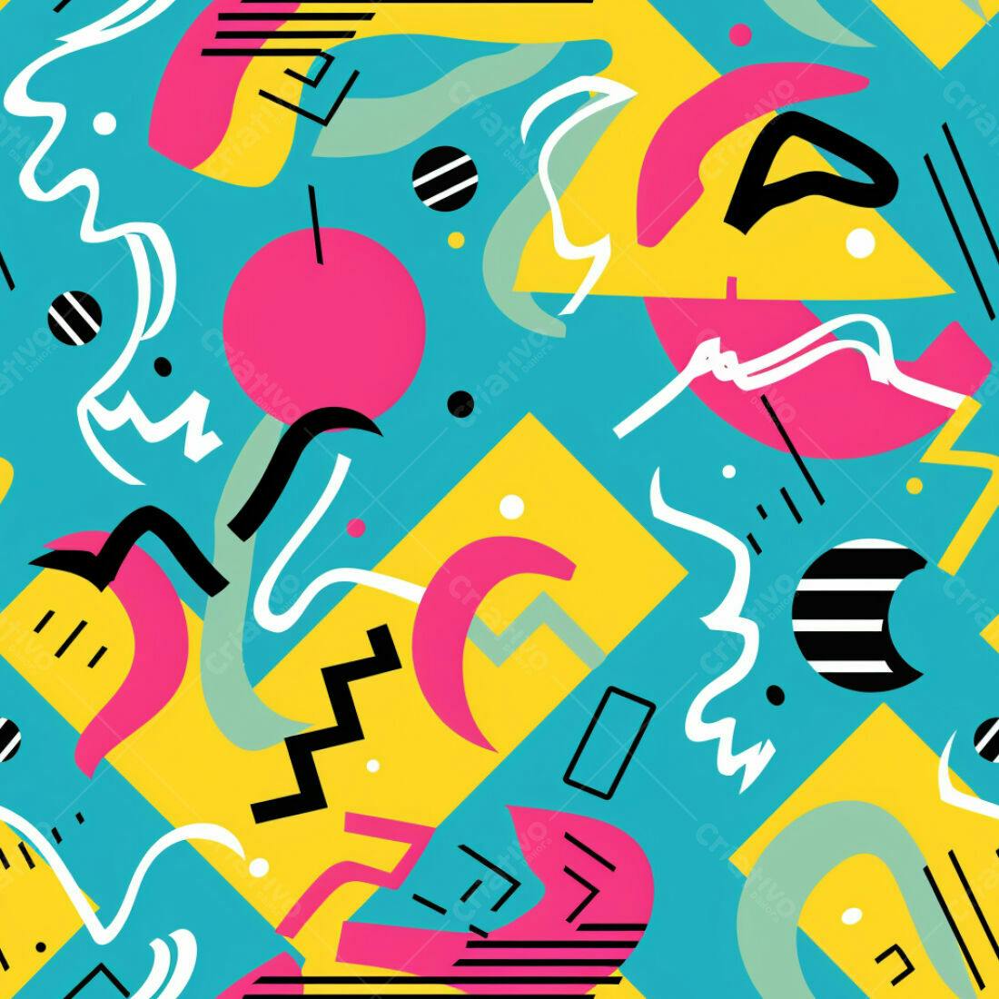 Textura Abstrata Memphis para Fundo
