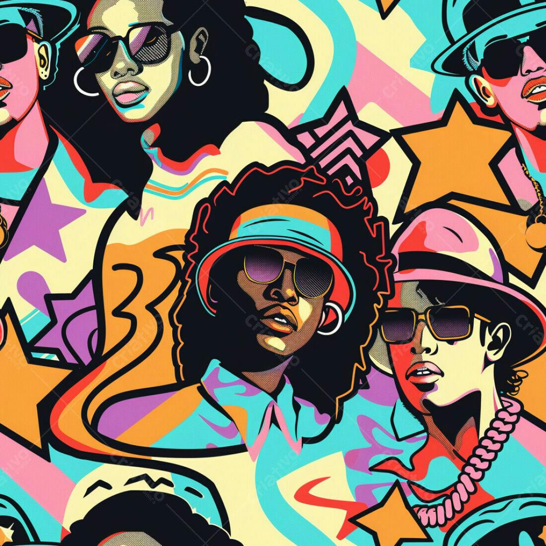 Textura Pop Art para Fundo Moderno