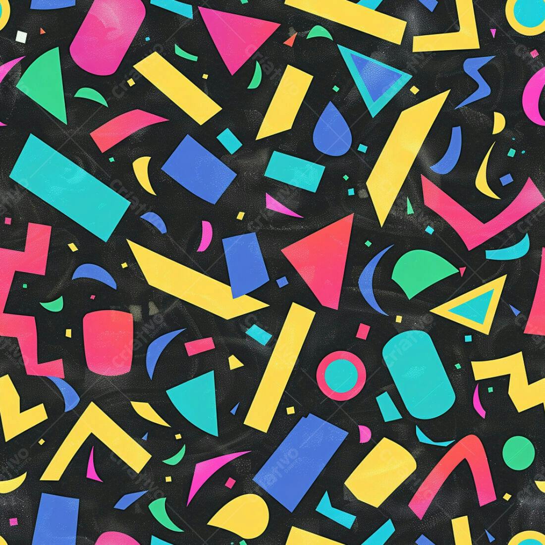Textura Geométrica 80s para Fundo