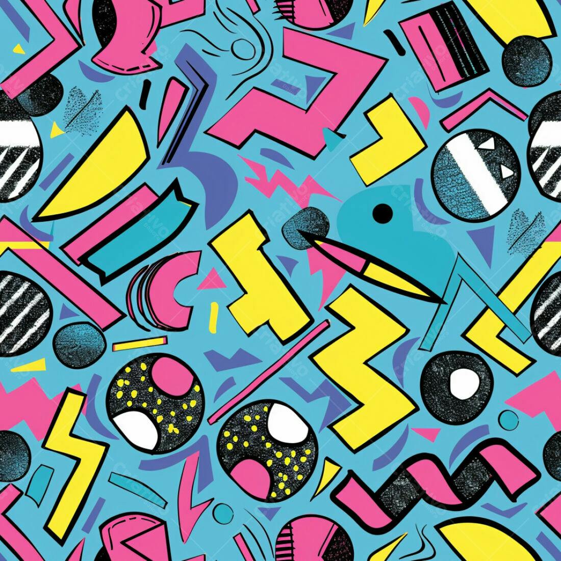Textura Abstrata 90s para Fundo