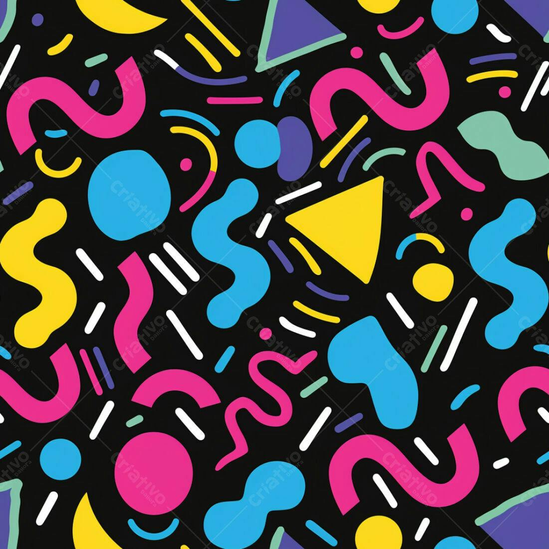 Textura Abstrata Memphis para Fundo