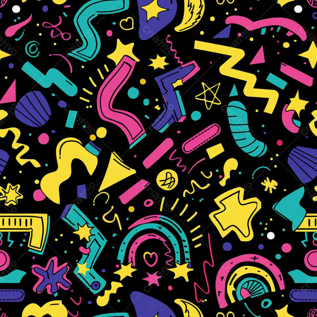 Textura Abstrata Neon para Fundo