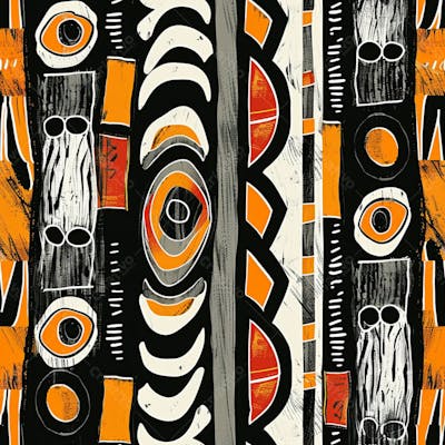 African Pattern Background And Texture Design