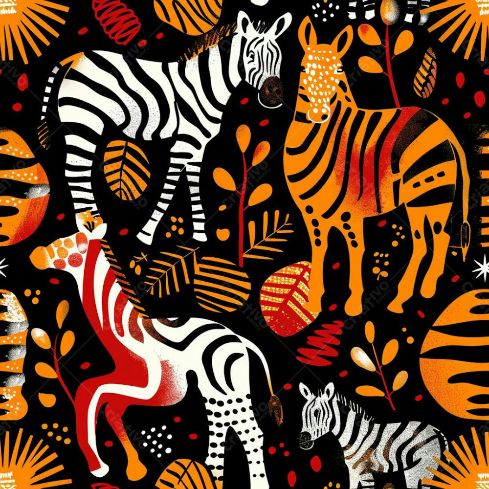 African Pattern Background And Texture Design