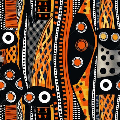 African Pattern Background And Texture Design