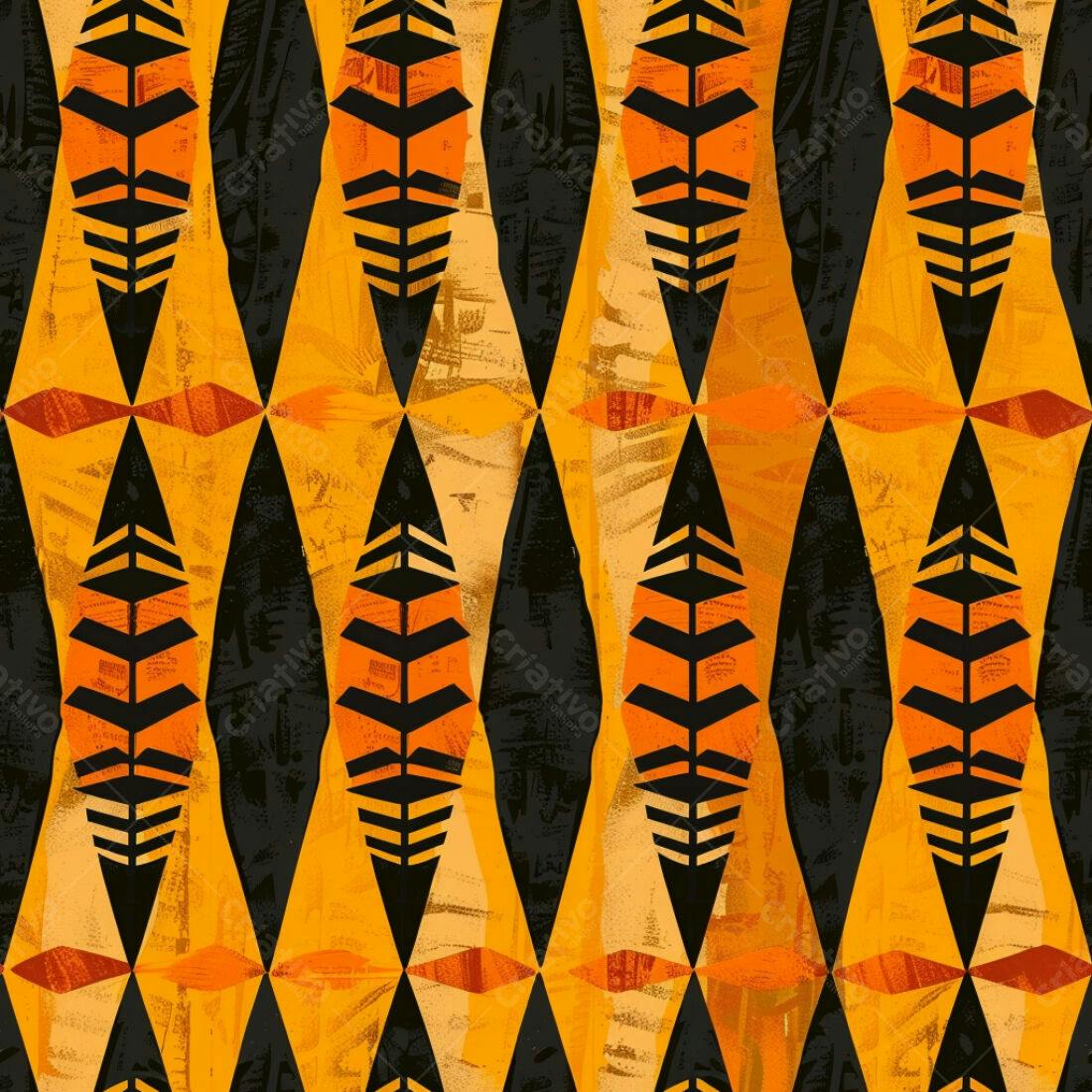 Textura Abstrata Laranja e Preto para Fundo