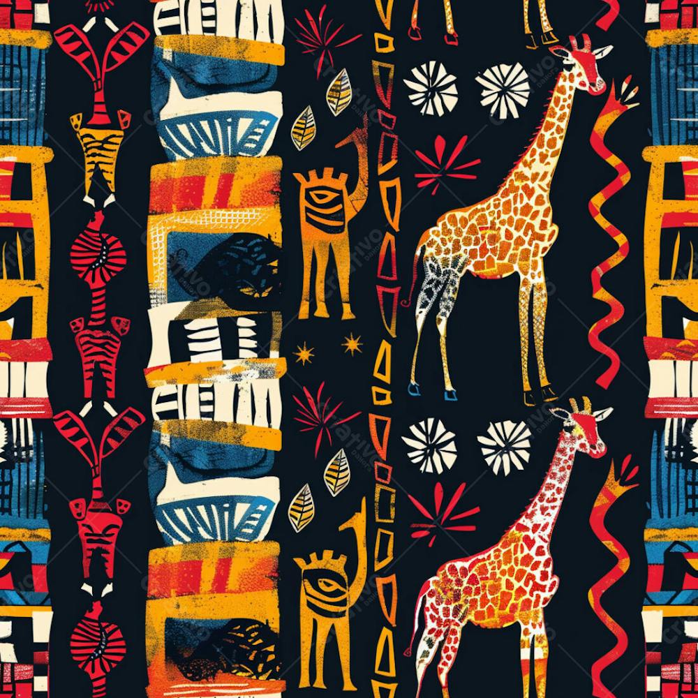 African Pattern Background And Texture Design