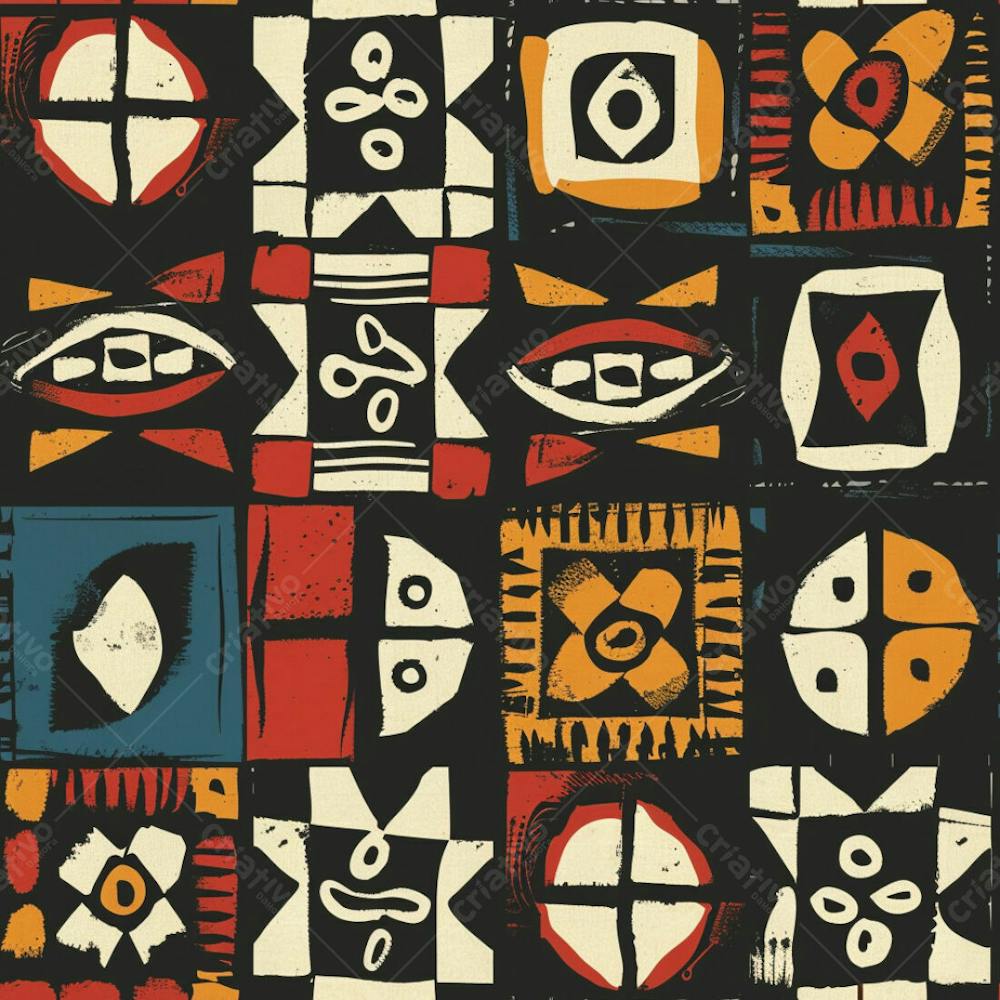 African Pattern Background And Texture Design