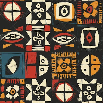 African Pattern Background And Texture Design
