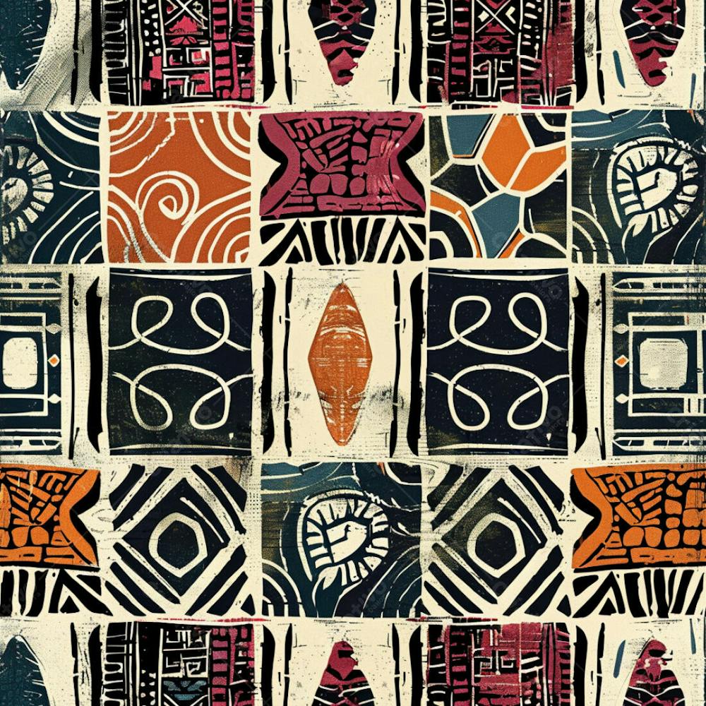 African Pattern Background And Texture Design